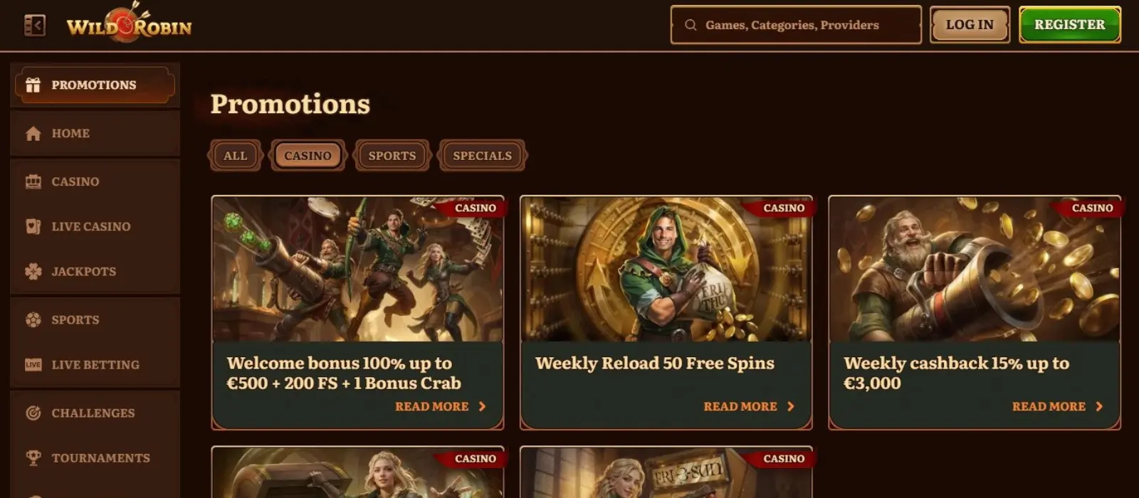 WildRobin Casino – Uw favoriete online casino in Nederland image 3