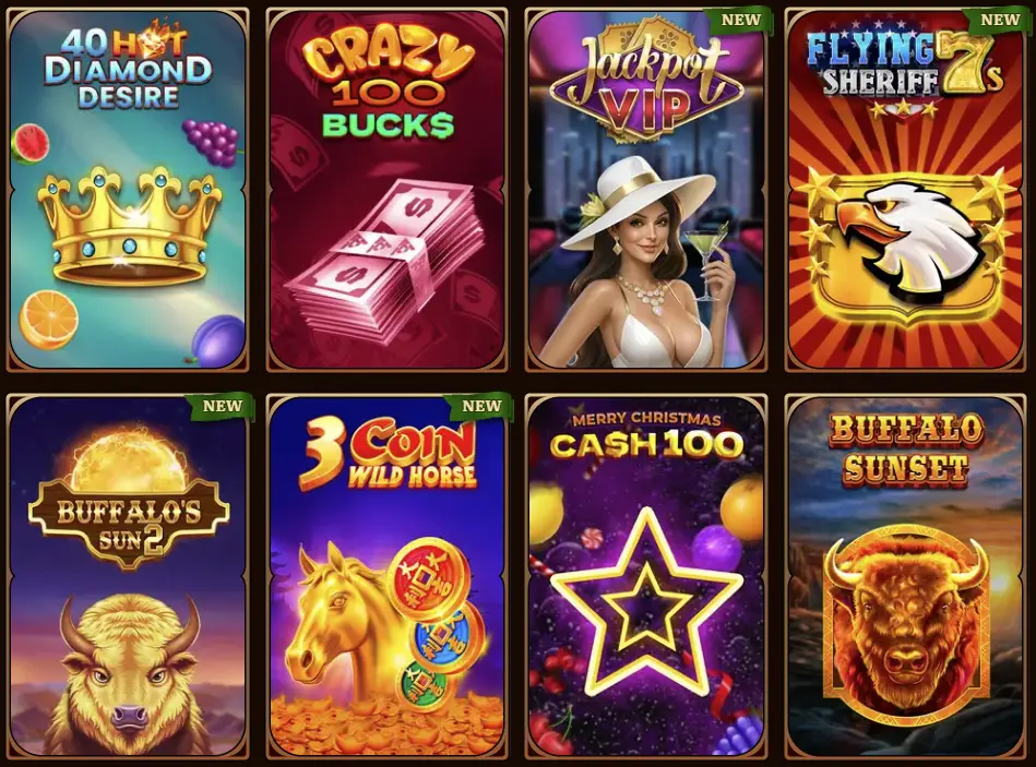 Volledige catalogus van WildRobin Casino-gokkasten